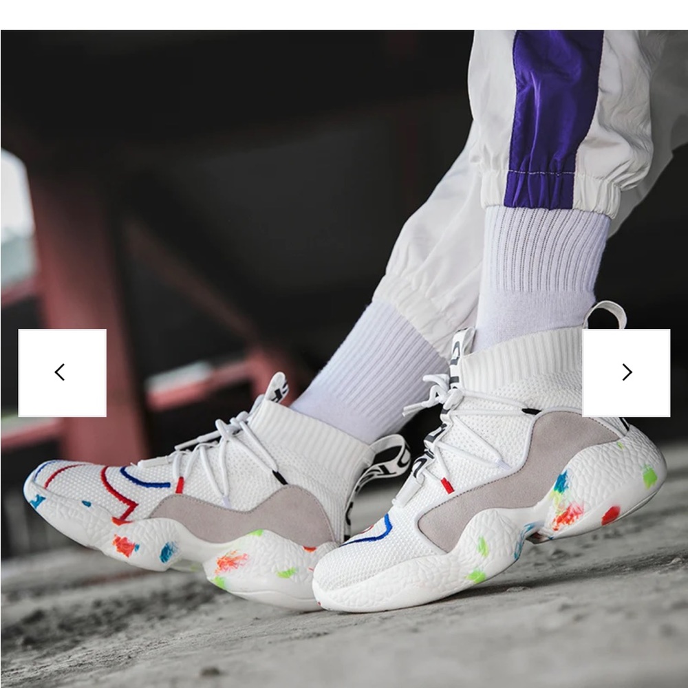 TFSD white athletic high tops size 11 EUR 44 - Picture 2 of 10